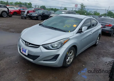2014 Hyundai Elantra Se z USA, uszkodzony, nr VIN 5NPDH4AEXEH498911